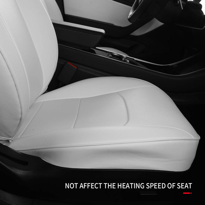 Seat Covers for Only Front Seats/Rear SEATS for Tesla Model 3 2017-2023.10 & Model Y 2020-2024 White (Only for Front Seats) / Model Y