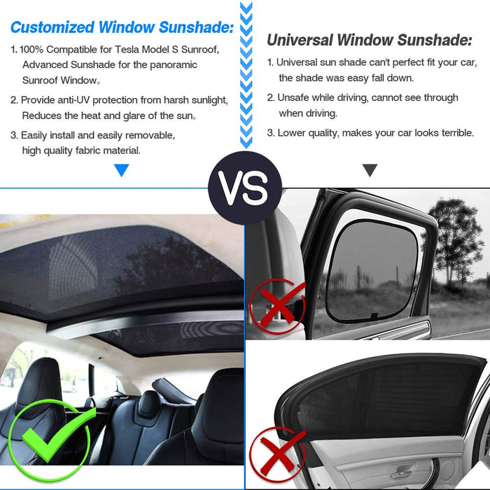 Sunshade Protection (All Windows) | Tesla Model S (2012-2020) - S3XY Models
