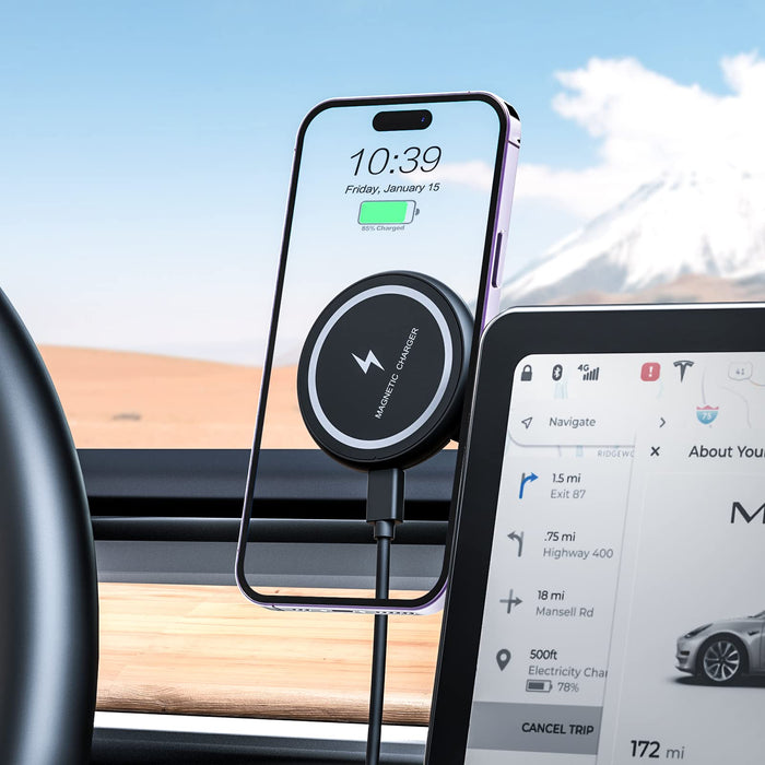 Magsafe phone holder without charging for Tesla