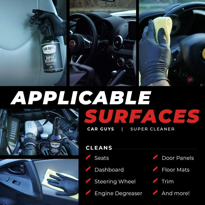 CAR GUYS Detailing Super Cleaner Effective Interior Car Leather Vinyl Carpet