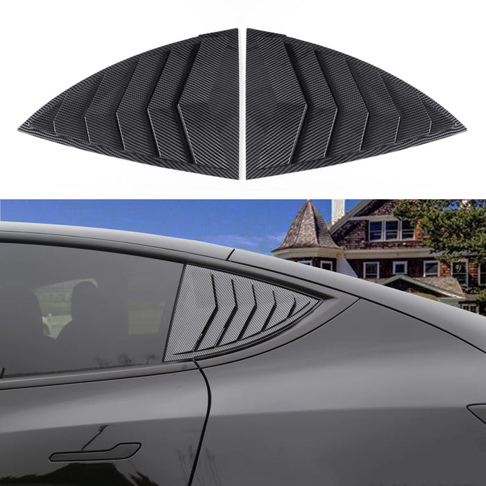 Model Y Side Window Trim Cover Sport Style (Matte Carbon Fiber, Glossy Carbon Fiber, Matte Black, Glossy Black) | Tesla Model Y 2021 2022 2023