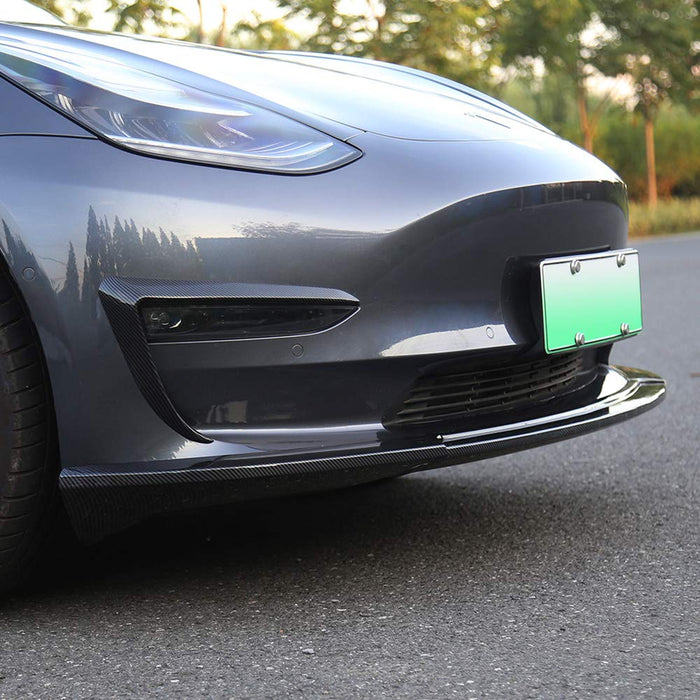 Front Bumper Lip Kit [Carbon Fiber] | Tesla Model 3 (2017-2023)