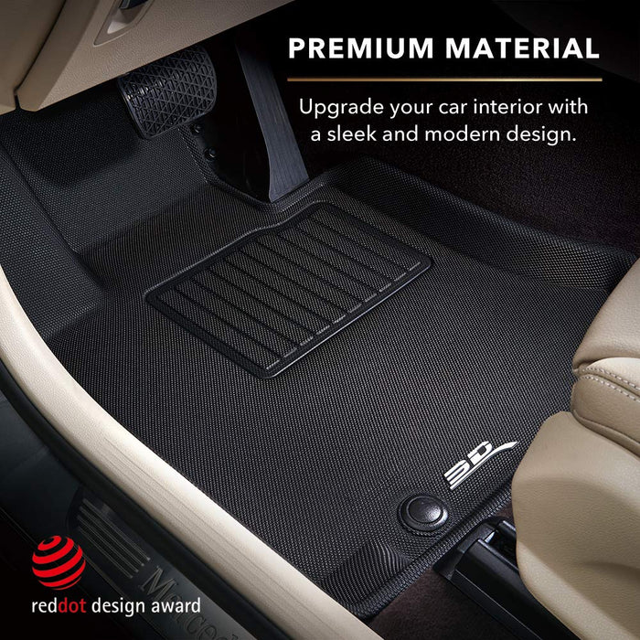 Arabic Star Gold Pattern Front And Back Car Mats All Weather