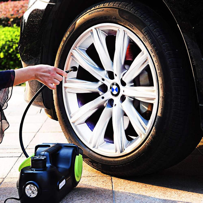 Electric Car Jack 5 Ton w/ Impact Wrench & Inflator for Tire Change - S3XY Models