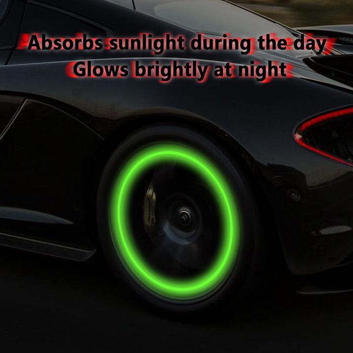 12PCS Glow-in-The-Dark Stem Cap Wheel Covers | Tesla Models S3YX