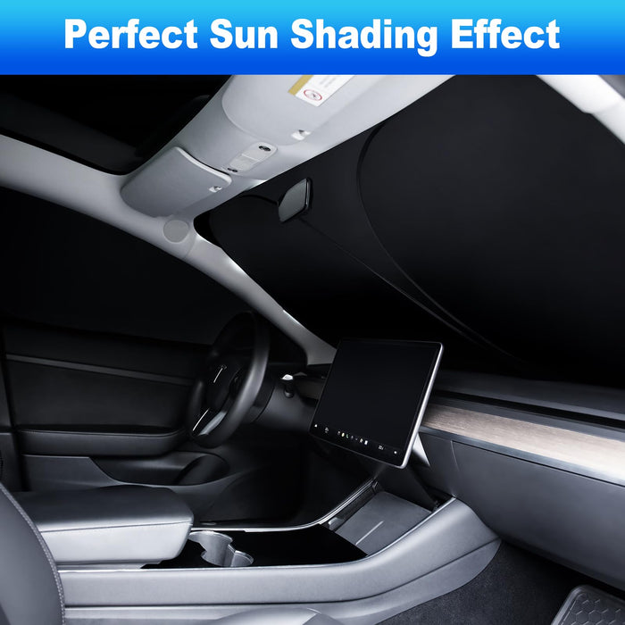 2019-2024 Tesla Model 3 Car Sun Shade Car Cover with Car Window Shades for Side Window for Privacy Protection