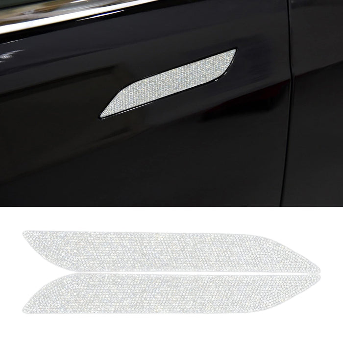 Diamond Crystal Rhinestone Door Handle Covers | Tesla Model 3/Y