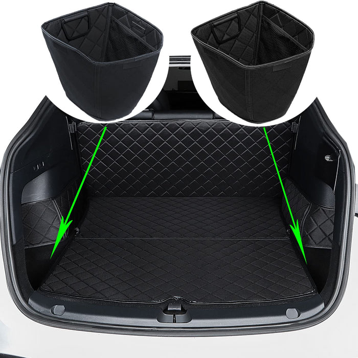 Tesla Model Y Trunk Organizer Storage Box Rear Trunk Side Storage Packets Tray Organizer 2020-2023
