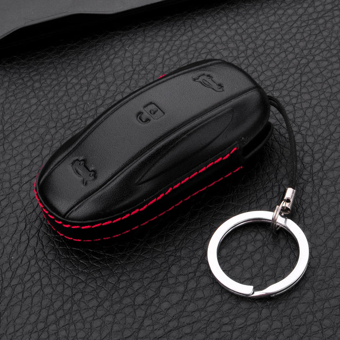 Genuine Leather Key Fob case Cover | Tesla Model S3XY