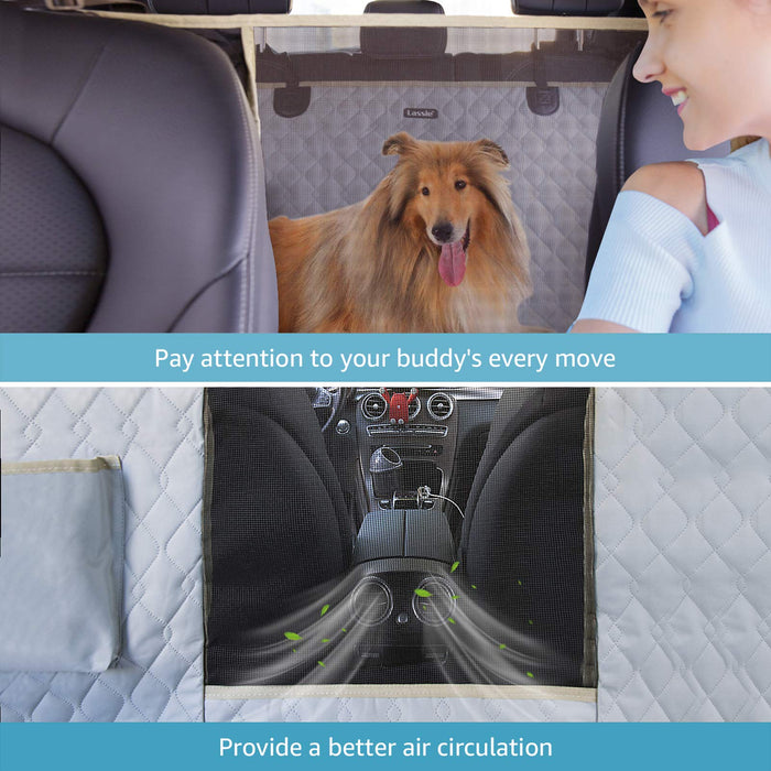 Tesla Dog Seat Car Cover (Light Grey) | Tesla Model 3 Y