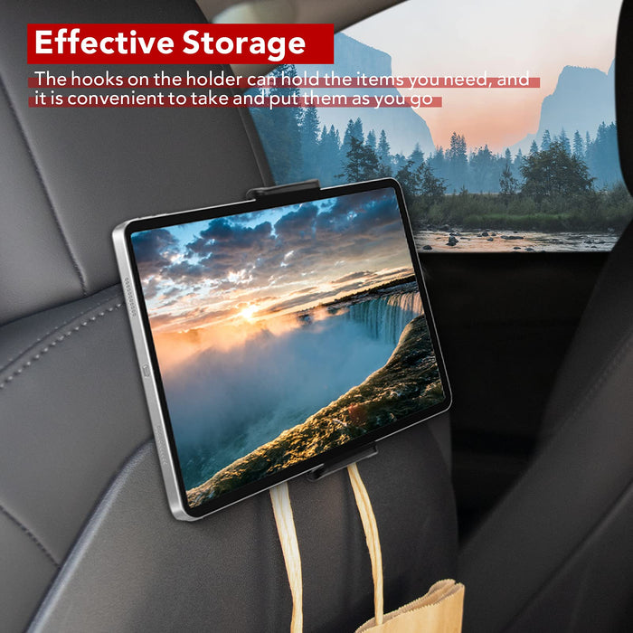 Tablet & Phone Holder, Rear Entertainment mount for iPad/iPhone | Tesla Model 3/Y, S/X LR/Plaid