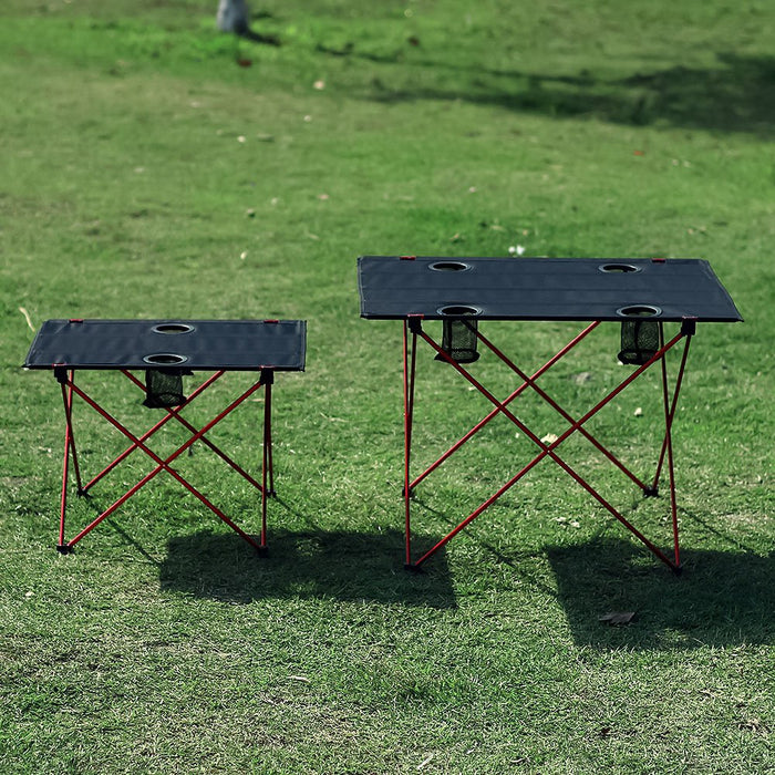 Portable Camp Folding Table with Cup Holders | Camper Mode - S3XY Models