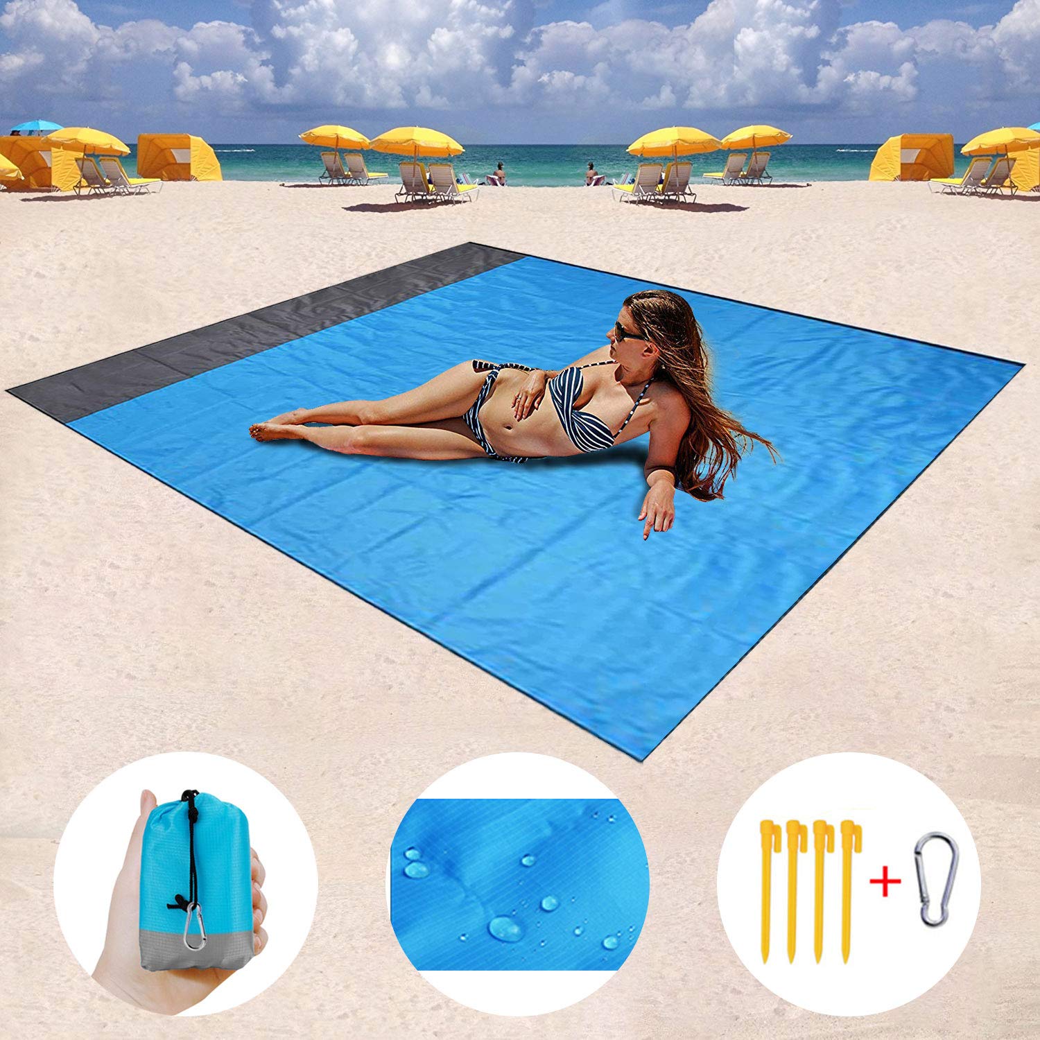 Portable Waterproof/Sand Free Beach Blanket | CAMPER MODE - S3XY Models