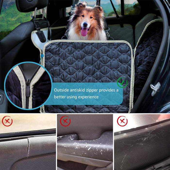 Tesla Dog Seat Car Cover (Light Grey) | Tesla Model 3 Y