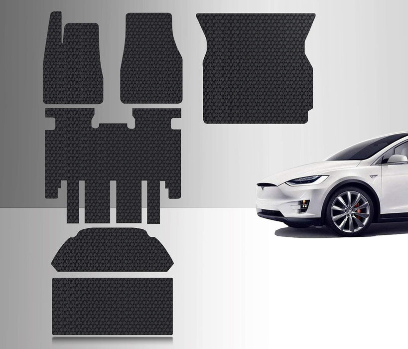 All-Weather Floor Mats (Complete Set) | Tesla Model X (5 Seater) Aug 2020/2021