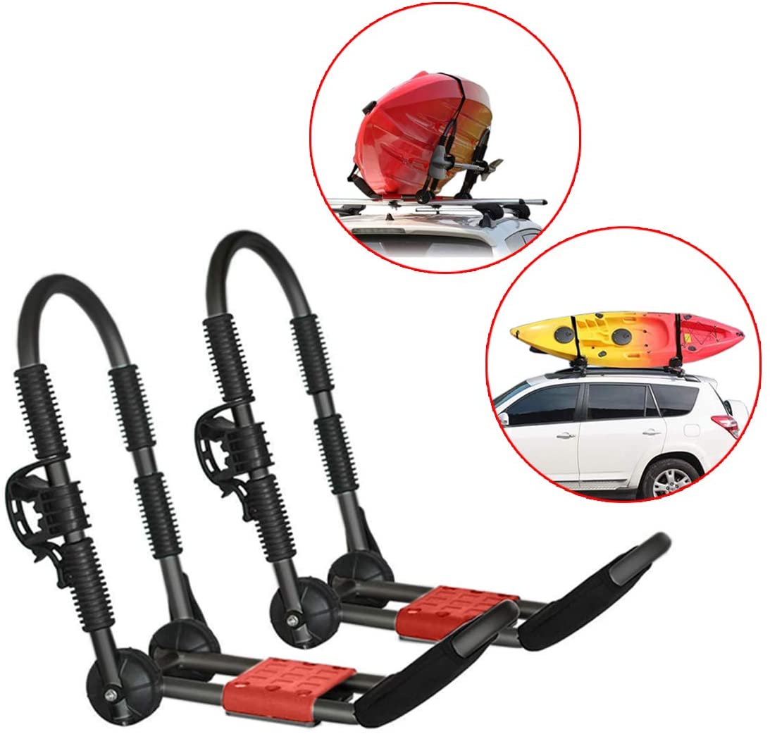 Kayak Rack J Bar - Black Aluminum (1 Pair) | EV Bandit