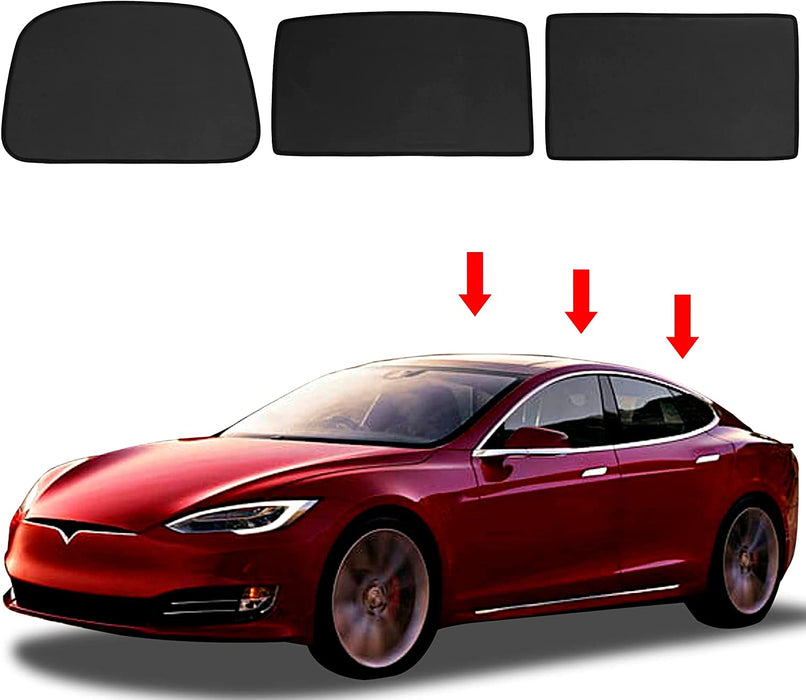 Sunroof Sunshades (3 pcs) | Tesla Model S '13-'18