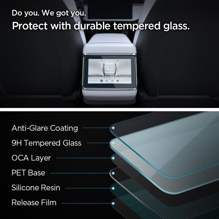 Tempered Glass Screen Protector | Tesla Refreshed Model S/X 2021-2023