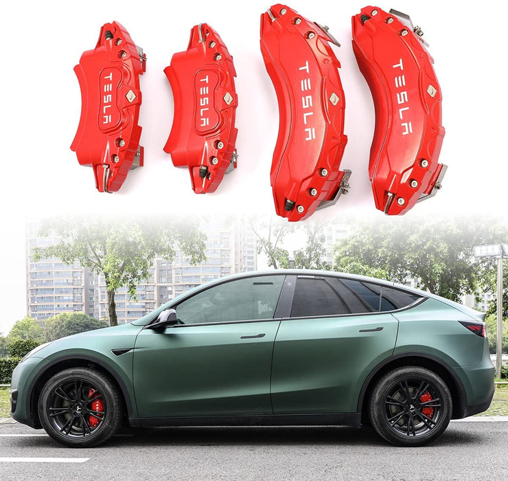 Tesla Model Y Brake Caliper Covers 2020-2023 Accessories Front and Rear  4PCS