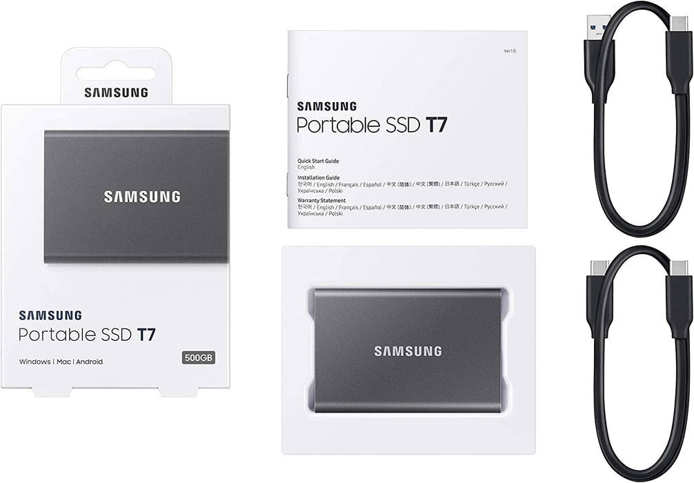 Samsung T7 Portable SSD Sentry/DashCam | 1TB & 2TB | Black