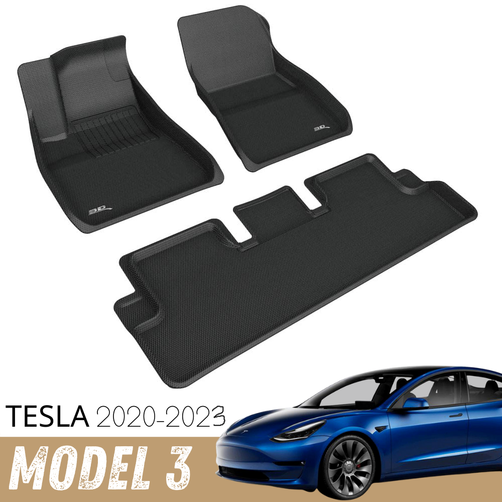 Alfombrillas 3D MAXpider para todo tipo de clima | Tesla Model 3 2020-2024 
