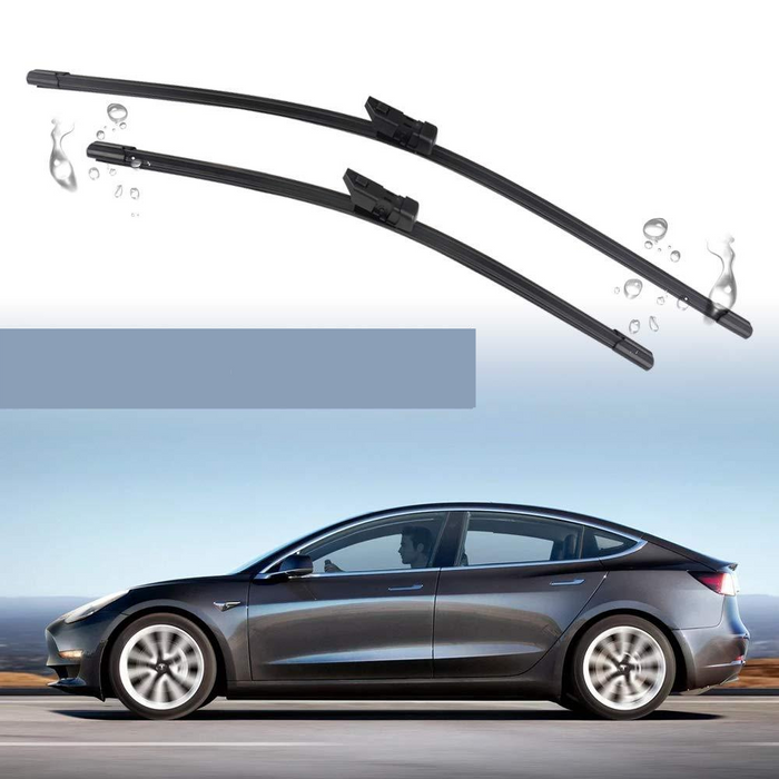 For Tesla Model 3 Y 2017 2018 2019 2020 2021 2022 2023 Front Wiper Blades  Brushes Cleaning Windshield Windscreen Car Accessories
